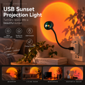 Sunset Projection Lamp - USB Multi-Angle Ambient Night Light